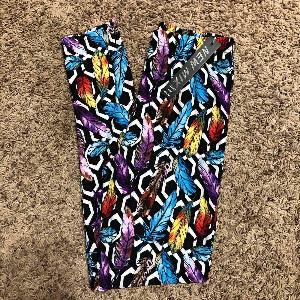 New Mix Printed Leggings One Size